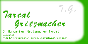 tarcal gritzmacher business card